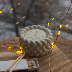Candle «Knitted Snowflake»...