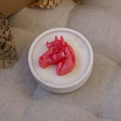 Candle «Horse» in a plaster...