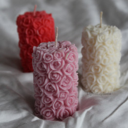 Candle «Cylinder Rose»