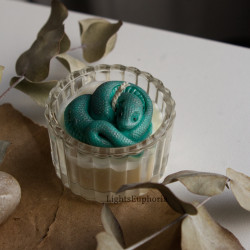 Candle «Snake» in a glass...
