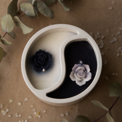 Plaster candle holder «Yin...